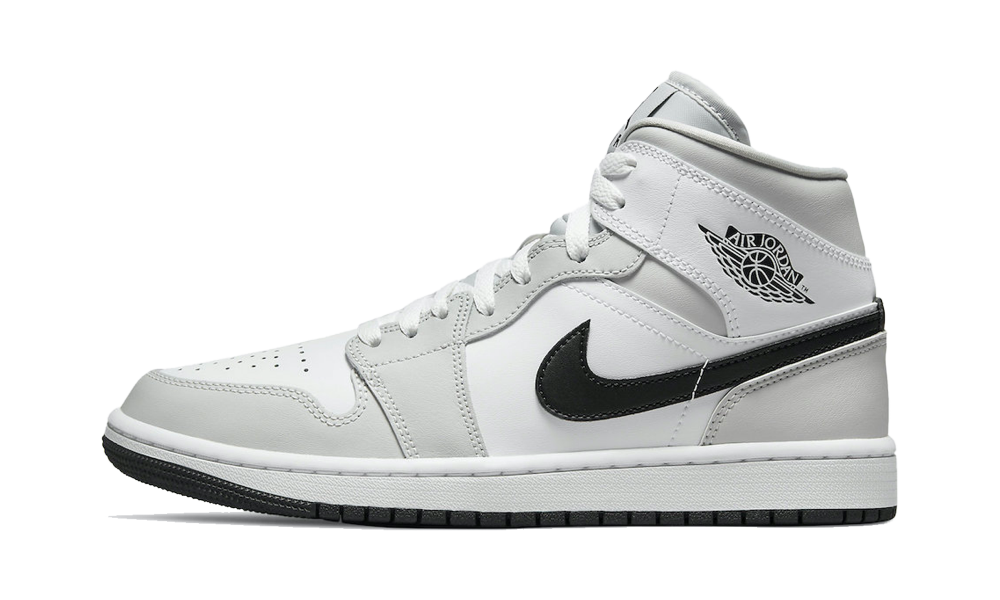 Jordan 1 Mid Light Smoke Grey Black