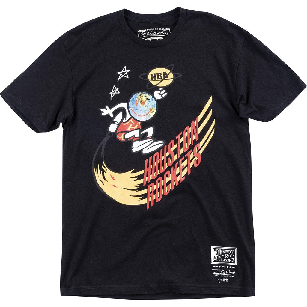 Travis Scott x B/R x Mitchell Ness Rockets T-Shirt black