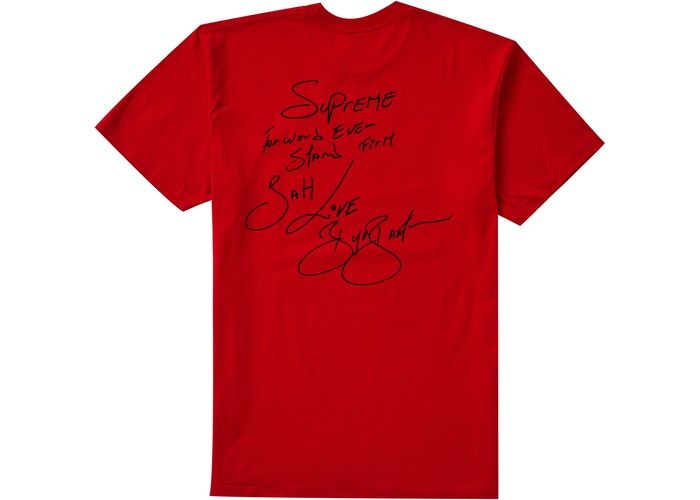 Supreme Buju Banton Tee Red Resell by Ryan