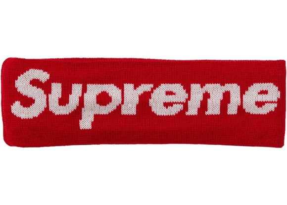 Supreme New Era Big Logo Headband - Red